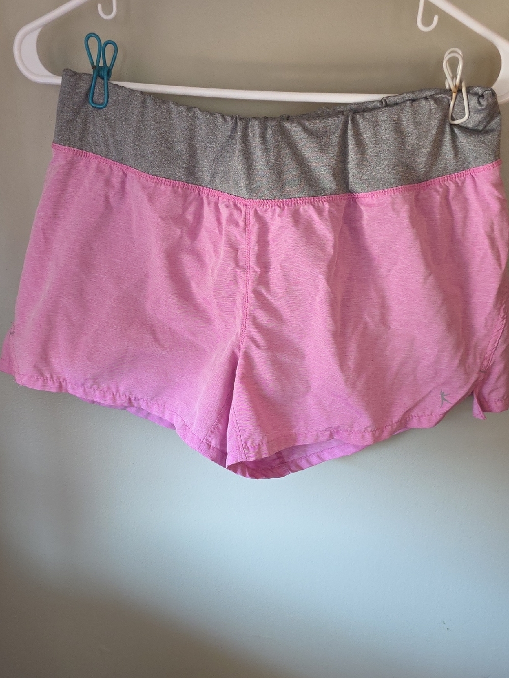 Danskin Pink Shorts with Gray Waistband